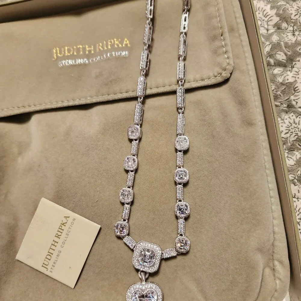 Judith Ripka Vintage Heart Necklace - Picture 2 of 3